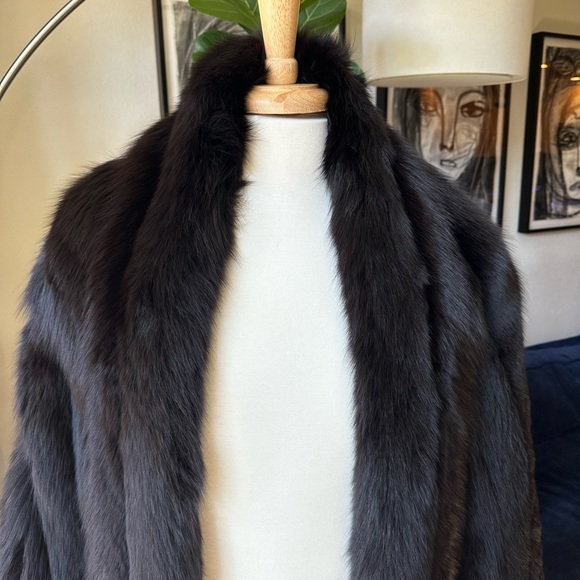 Bob Mackie RARE Oversized Fox Fur Stole Wrap Shawl. 9ft! - Picture 6 of 16